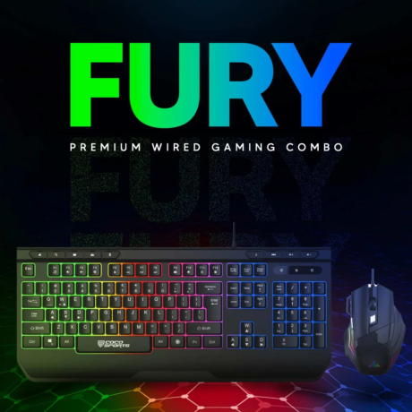 Coconut Fury Gaming Keyboard Mouse Combo