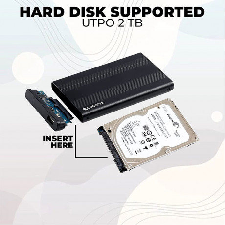 Coconut SC01 2.5 USB 2.0 SATA Casing HDD Enclosure 