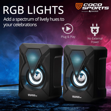 Coconut US04 Jazz USB RGB Speakers