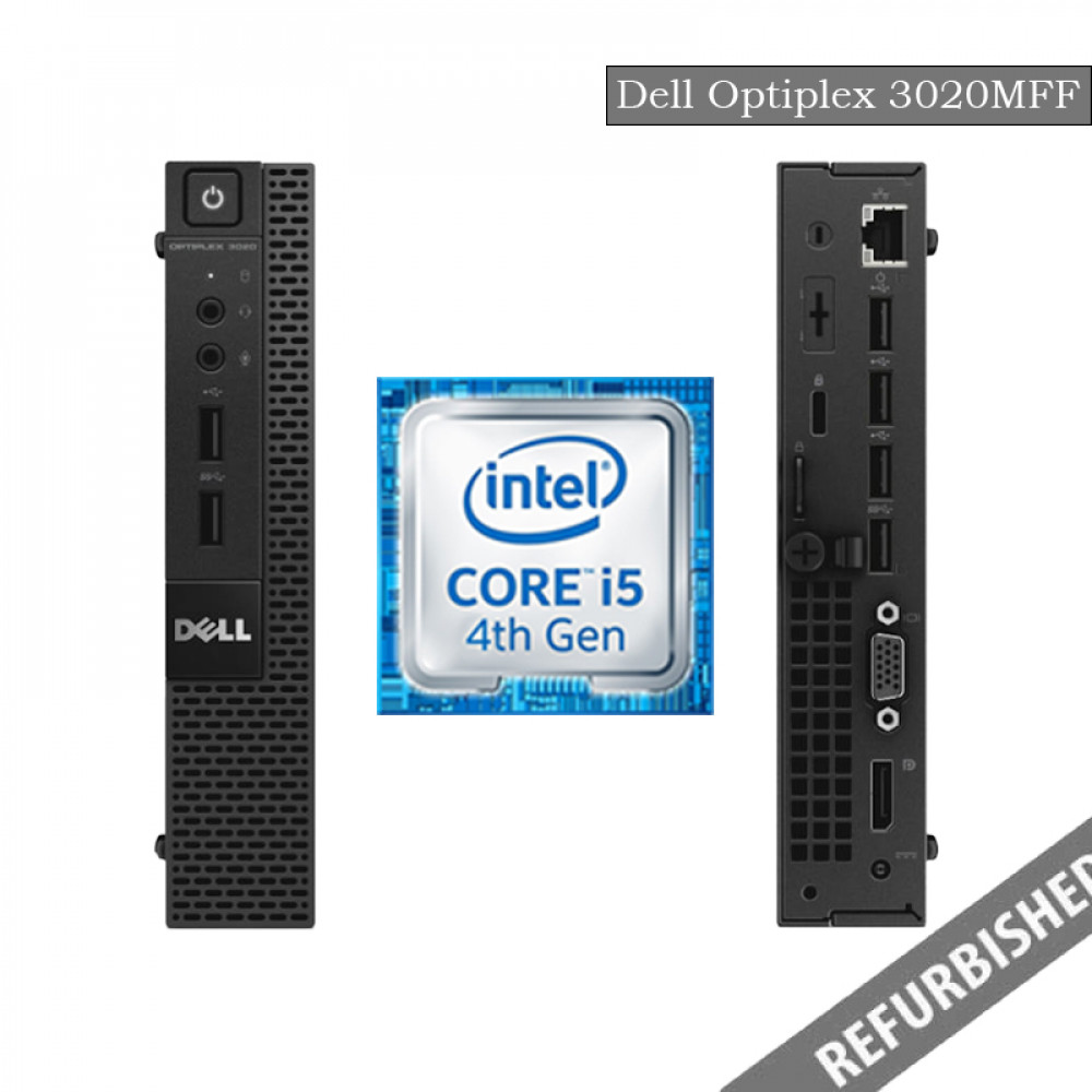 Dell Optiplex 3020 MFF (i5 4th Gen, 8GB DDR3 RAM, 256GB SATA SSD, Windows 10, 6 Months Warranty)