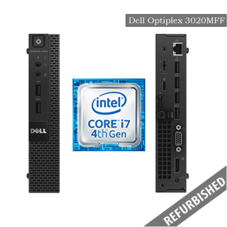 Dell Optiplex 3020 MFF (i7 4th Gen, 8GB DDR3 RAM, 256GB SATA SSD, Windows 10, 6 Months Warranty)