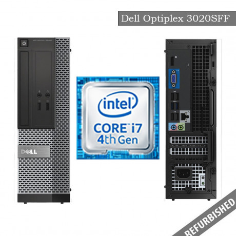 Dell Optiplex 3020 SFF (i7 4th Gen, 8GB DDR3 RAM, 256GB SATA SSD, Windows 10, 6 Months Warranty)