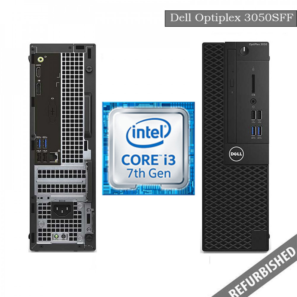 Dell Optiplex 3050 SFF (i3 7th Gen, 8GB DDR4 RAM, 256GB SATA SSD, Windows 10, 6 Months Warranty)