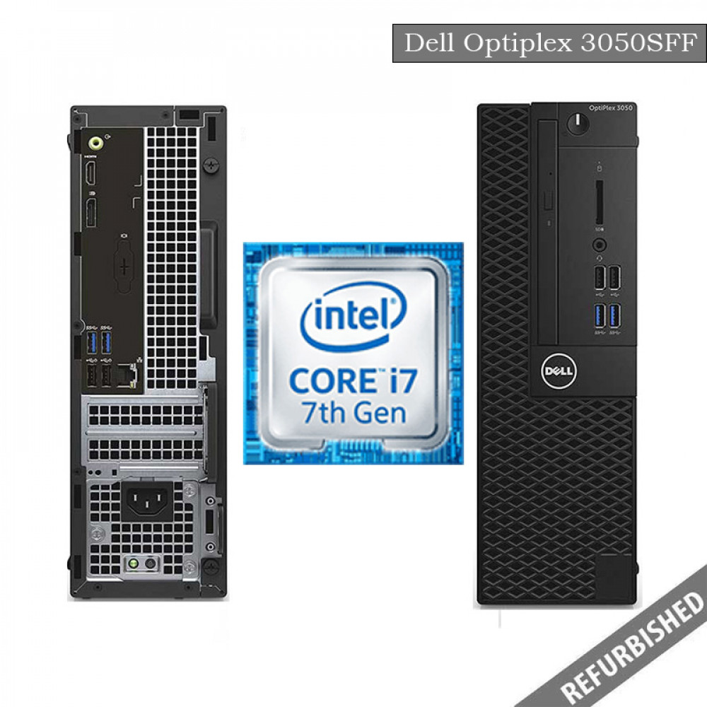 Dell Optiplex 3050 SFF (i7 7th Gen, 8GB DDR4 RAM, 256GB SATA SSD, Windows 10, 6 Months Warranty)