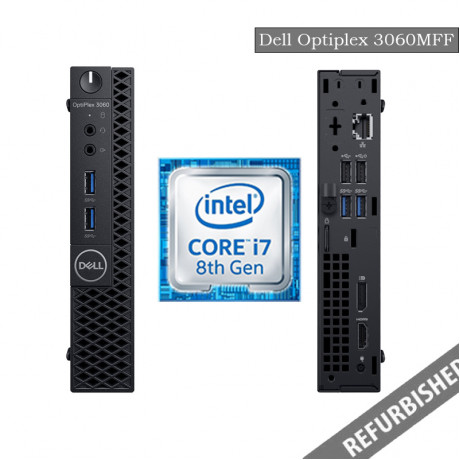 Dell Optiplex 3060 MFF (i7 8th Gen, 8GB DDR4 RAM, 256GB SATA SSD, Windows 10, 6 Months Warranty)