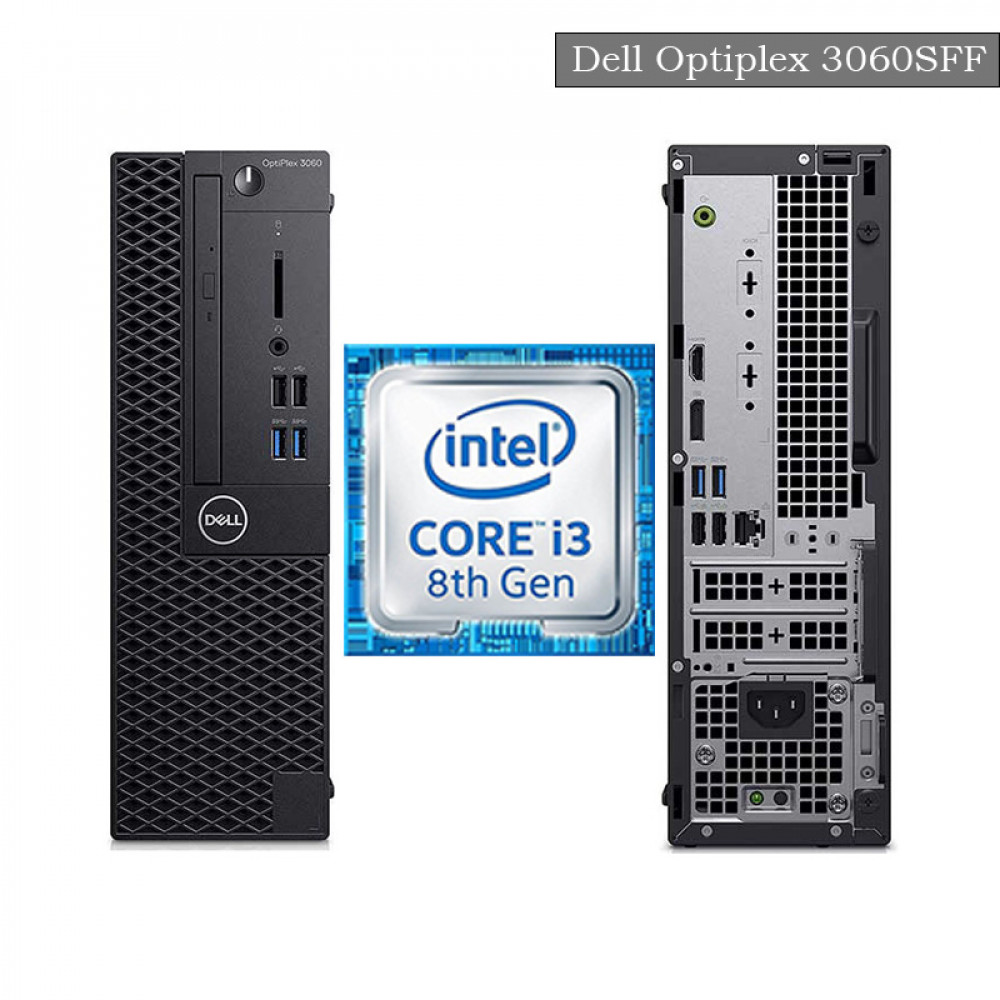 Refublished Dell Optiplex 3060 SFF (i3 8th Gen, 8GB DDR4 RAM, 256GB SATA SSD, Windows 10, 6 Months Warranty)