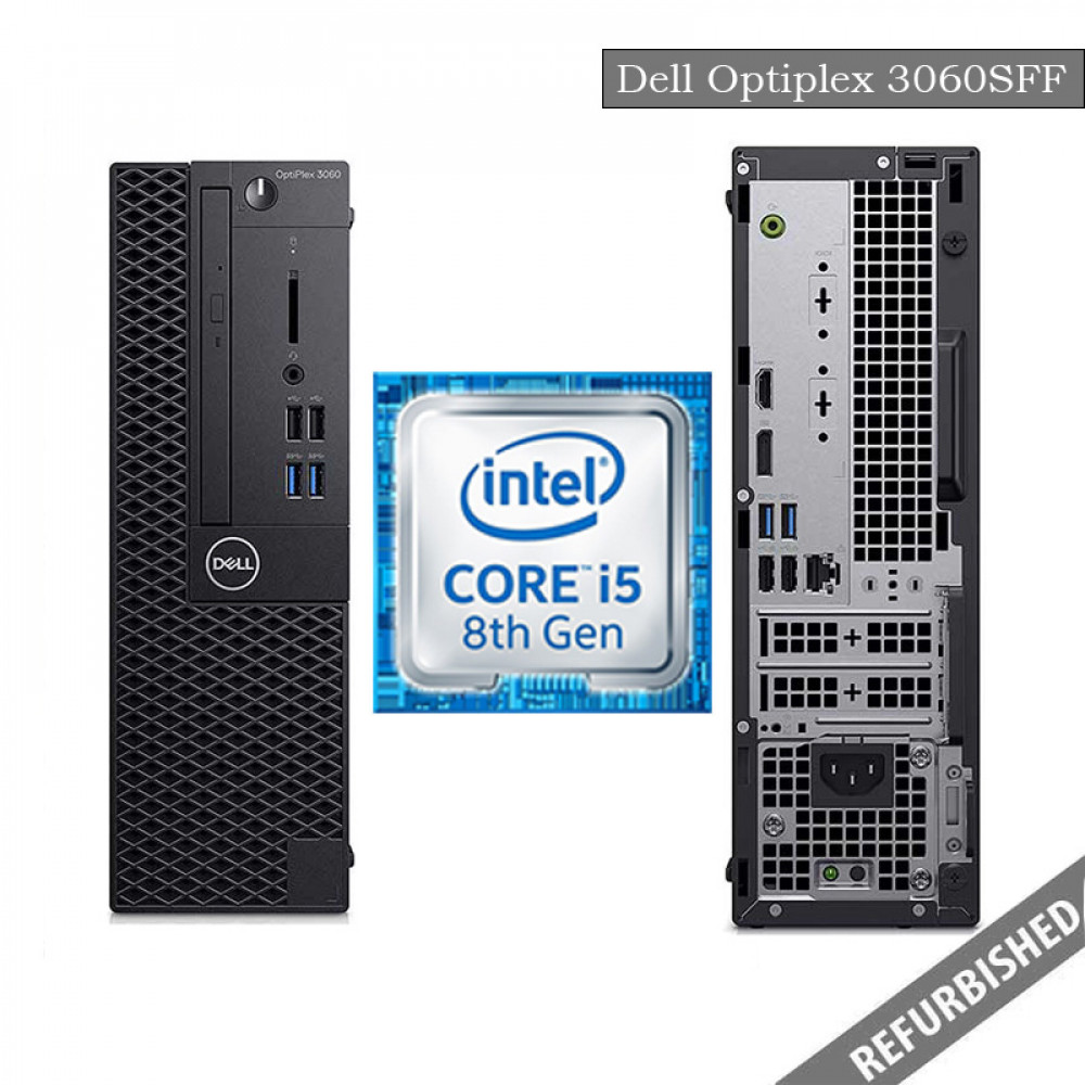 Dell Optiplex 3060 SFF (i5 8th Gen, 8GB DDR4 RAM, 256GB SATA SSD, Windows 10, 6 Months Warranty)