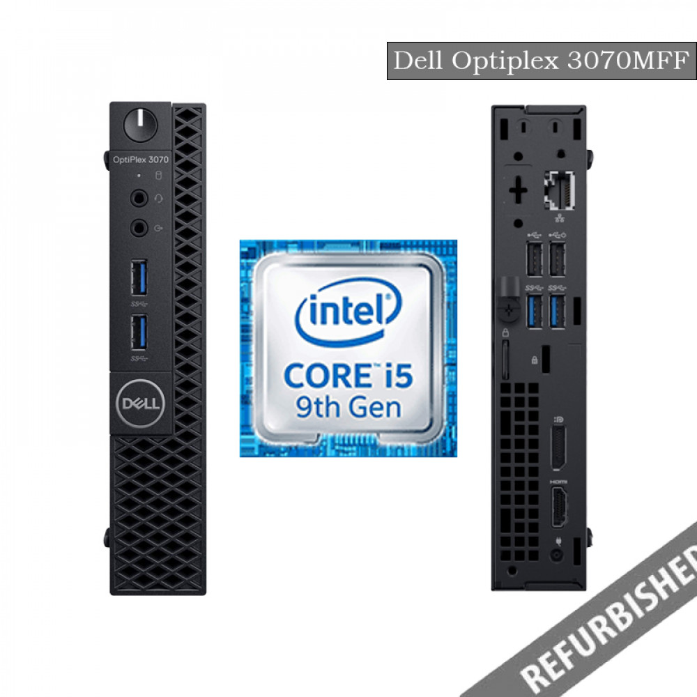 Dell Optiplex 3070 MFF (i5 9th Gen, 8GB DDR4 RAM, 256GB SATA SSD, Windows 10, 6 Months Warranty)