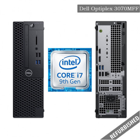 Dell Optiplex 3070 SFF (i7 9th Gen, 8GB DDR4 RAM, 256GB SATA SSD, Windows 10, 6 Months Warranty)