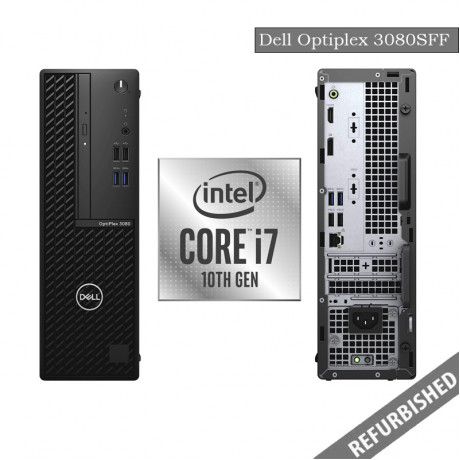 Dell Optiplex 3080 SFF (i7 10th Gen, 8GB DDR4 RAM, 256GB SATA SSD, Windows 10, 6 Months Warranty)