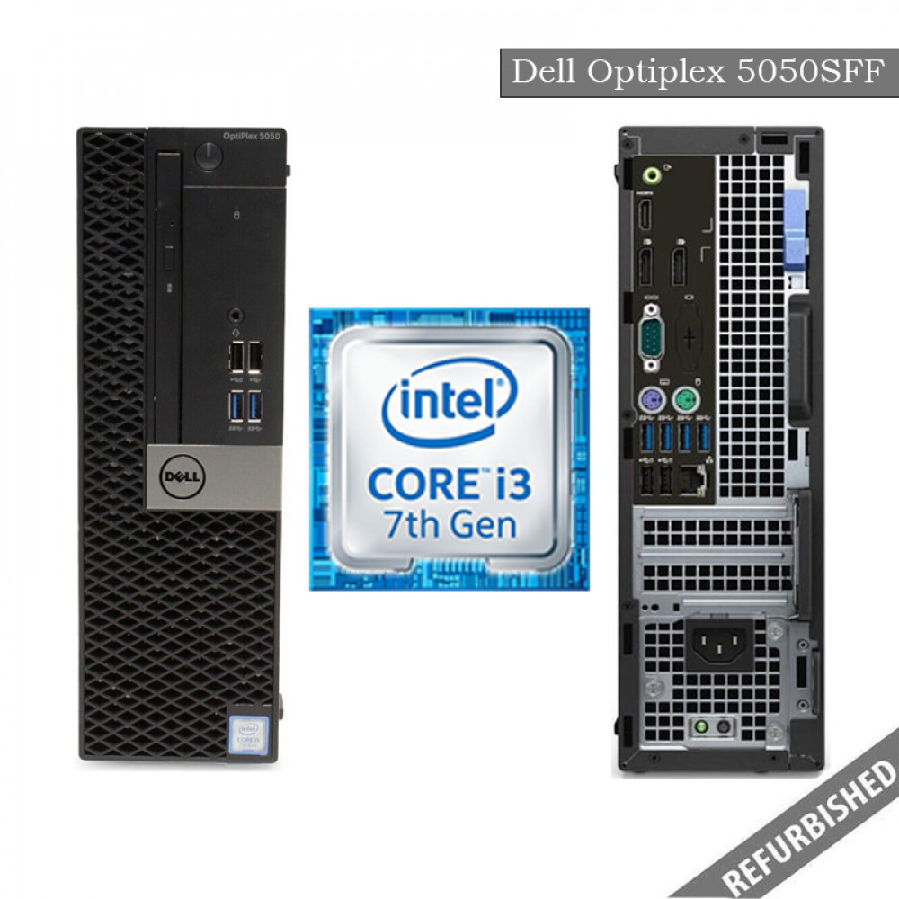 Refublished Dell Optiplex 5050 SFF (i3 7th gen, 8GB DDR4 RAM, 256GB SATA SSD, Windows 10, 6 Months Warranty)