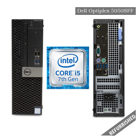 Refurbished Dell Optiplex 5050 SFF (i5 7th gen, 8GB DDR4 RAM, 256GB SATA SSD, Windows 10, 6 Months Warranty) 