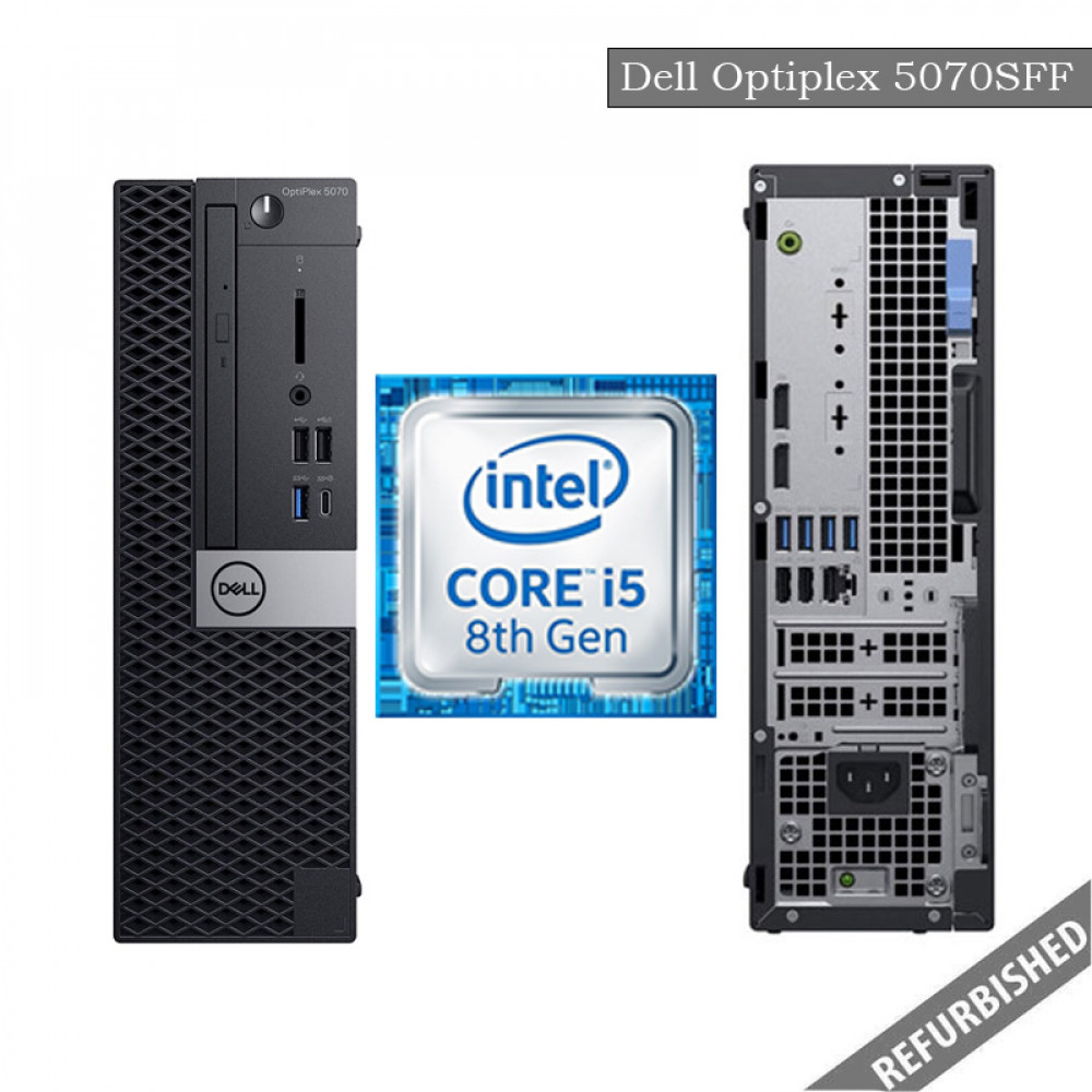 Dell Optiplex 5070 SFF (i5 8th Gen, 8GB DDR4 RAM, 256GB SATA SSD, Windows 10, 6 Months Warranty) 