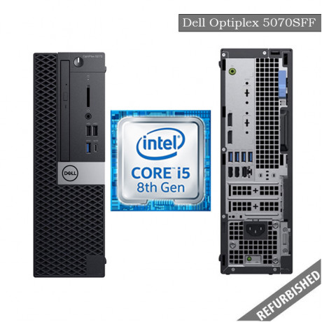 Dell Optiplex 5070 SFF (i5 8th Gen, 8GB DDR4 RAM, 256GB SATA SSD, Windows 10, 6 Months Warranty) 