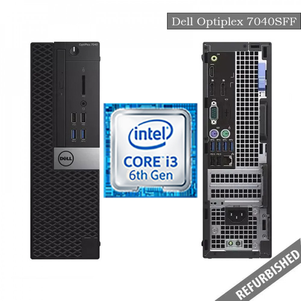 Dell Optiplex 7040 SFF (i3 6th Gen, 8GB DDR4 RAM, 256GB SATA SSD, Windows 10, 6 Months Warranty) 