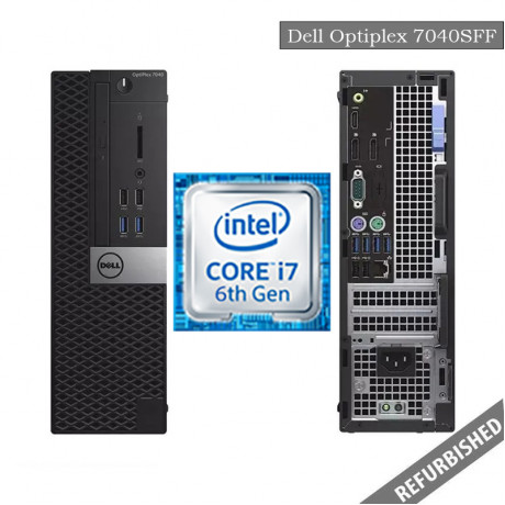 Dell Optiplex 7040 SFF (i7 6th Gen, 8GB DDR4 RAM, 256GB SATA SSD, Windows 10, 6 Months Warranty) 