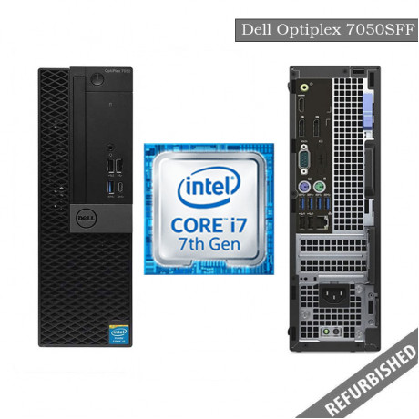 Dell Optiplex 7050 SFF (i7 7th Gen, 8GB DDR4 RAM, 256GB SATA SSD, Windows 10, 6 Months Warranty) 