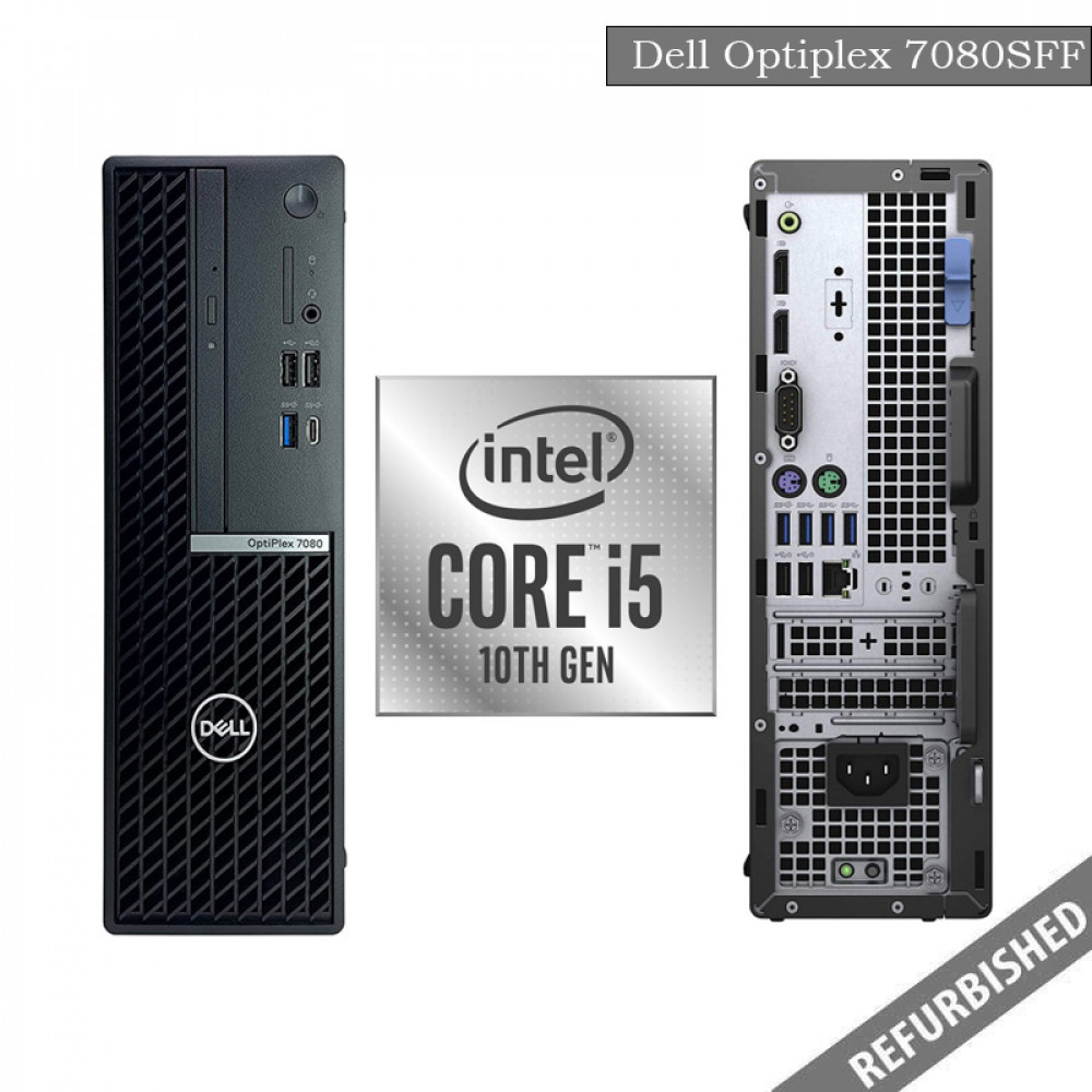 Dell Optiplex 7080 SFF (i5 10th gen, 8GB DDR4 RAM, 256GB SATA SSD, Windows 10, 6 Months Warranty) 