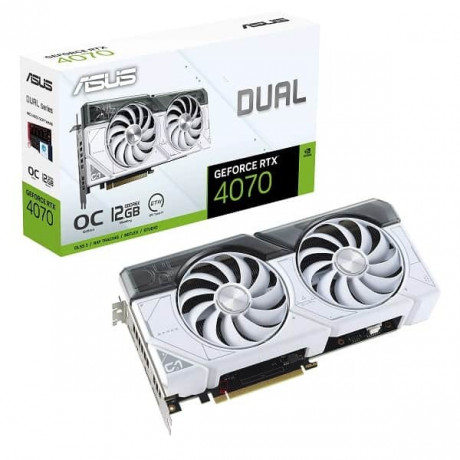 Asus Dual RTX 4070 OC White Edition 12GB GDDR6X Gaming Graphic Card