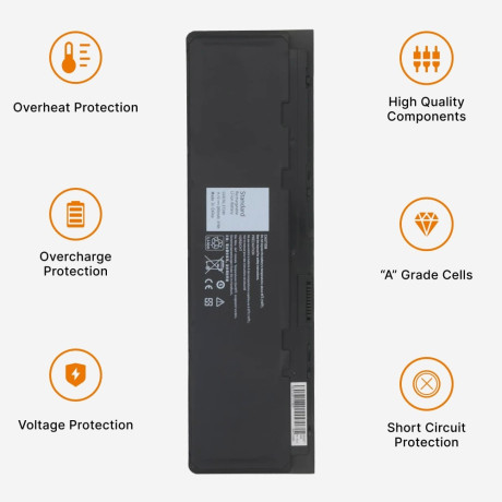 Techie Compatible Battery for Dell 7240 – Latitude E7240, E7250 Laptops (2600mAh, 3-Cell)