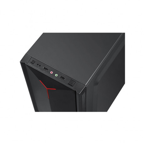 Enter Contra Mid-Tower Computer Gaming Cabinet With RGB Light- Black (MT)