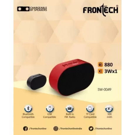 Frontech SW-0049 Mini Bluetooth Speaker Red