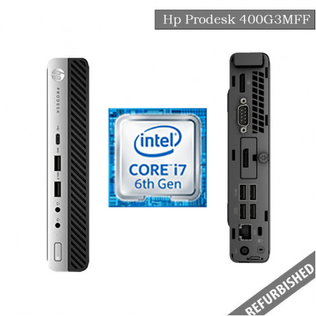 HP ProDesk 400G3 MFF (i7 6th Gen, 8GB DDR3 RAM, 256GB SATA SSD, Windows 10, 6 Months Warranty)