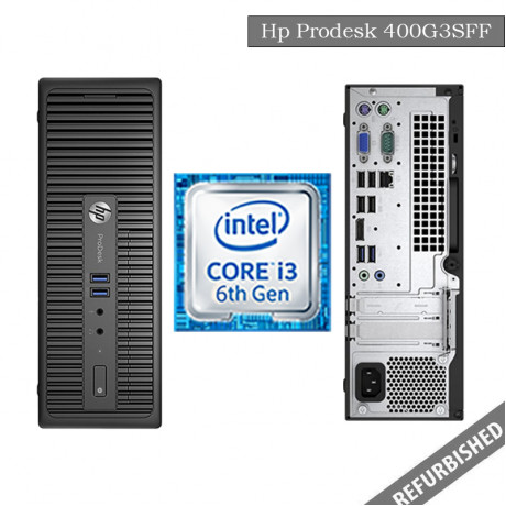 HP ProDesk 400G3 SFF (i3 6th Gen, 8GB DDR3 RAM, 256GB SATA SSD, Windows 10, 6 Months Warranty)