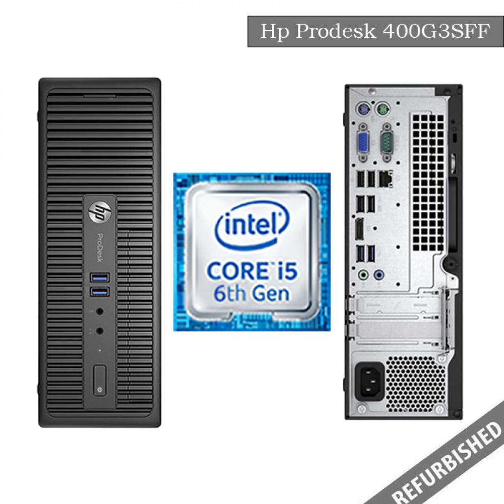 HP ProDesk 400G3 SFF (i5 6th Gen, 8GB DDR3 RAM, 256GB SATA SSD, Windows 10, 6 Months Warranty)