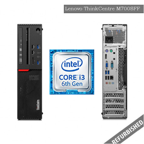 Lenovo ThinkCentre M700 SFF (i3 6th Gen, 8GB DDR3 RAM, 256GB SATA SSD, Windows 10, 6 Months Warranty)