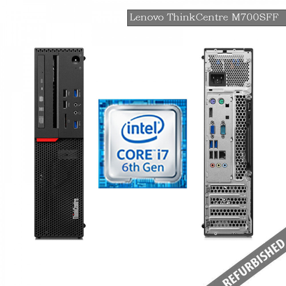 Lenovo ThinkCentre M700 SFF (i7 6th Gen, 8GB DDR3 RAM, 256GB SATA SSD, Windows 10, 6 Months Warranty)