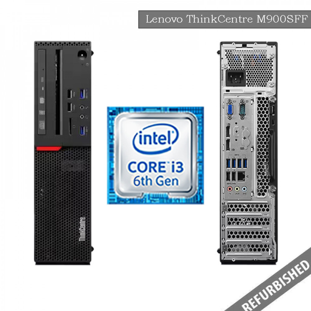 Lenovo ThinkCentre M900 SFF (i3 6th Gen, 8GB DDR3 RAM, 256GB SATA SSD, Windows 10, 6 Months Warranty)