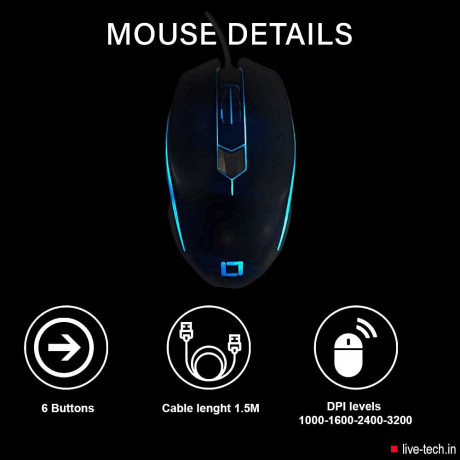 Livetech Armour Wired USB Gaming Keyboard Mouse Combo