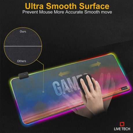 Livetech RGB Gaming Mouse Pad