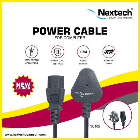 Nextech NC105 1.5 Metre Desktop Power Cord