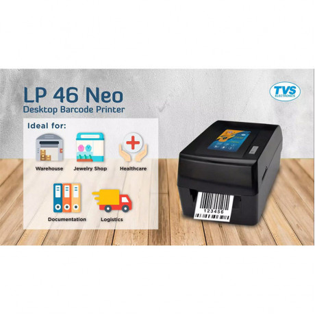 TVS Electronics  LP 46 Neo Label-Barcode Printer (Black)