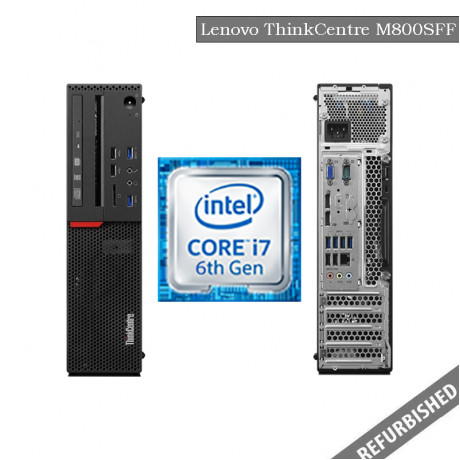 Lenovo ThinkCentre M800 SFF (i7 6th Gen, 8GB DDR3 RAM, 256GB SATA SSD, Windows 10, 6 Months Warranty)