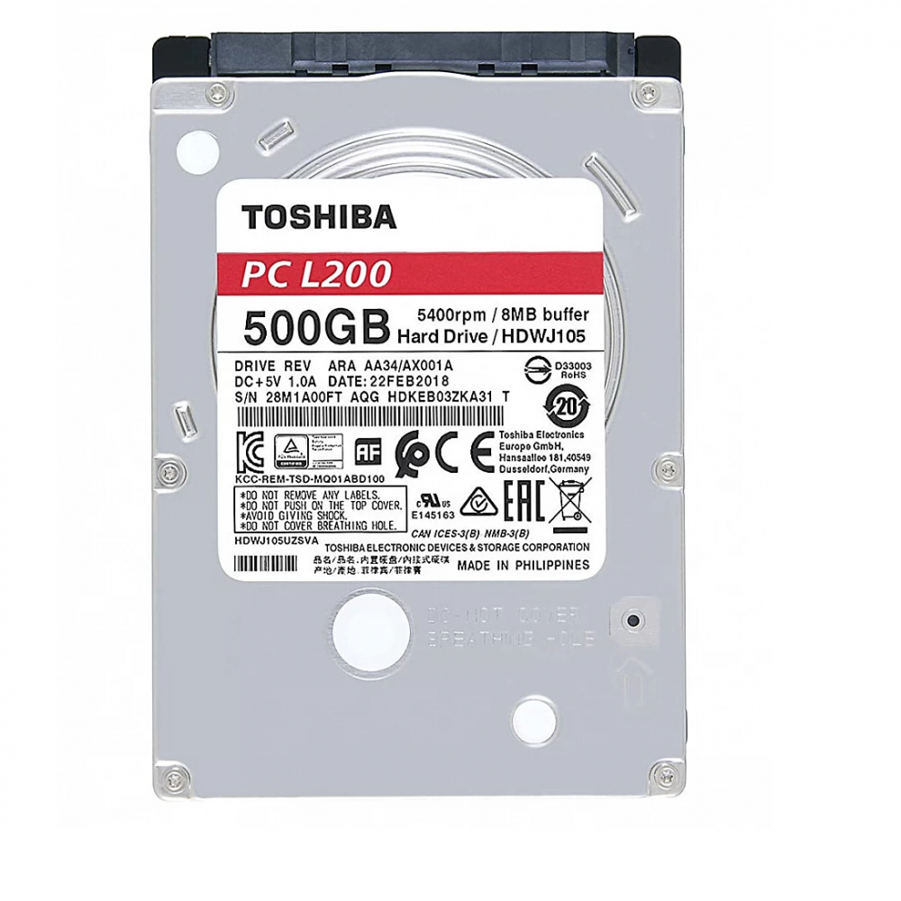 Toshiba L200 500GB Laptop Hard Drive (HDD)