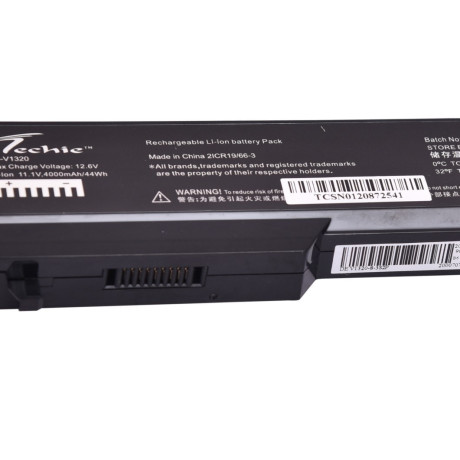 Techie Compatible Battery for Dell V1310 – Vostro 1320, 1510, 1520, 2510 Laptops (4000mAh, 6-Cell)