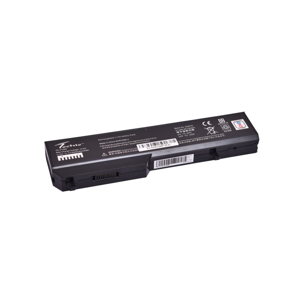 Techie Compatible Battery for Dell V1310 – Vostro 1320, 1510, 1520, 2510 Laptops (4000mAh, 6-Cell)