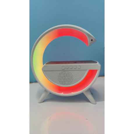 AK301 G-Shape Wireless Charging Speaker with Multicolor LED Effects