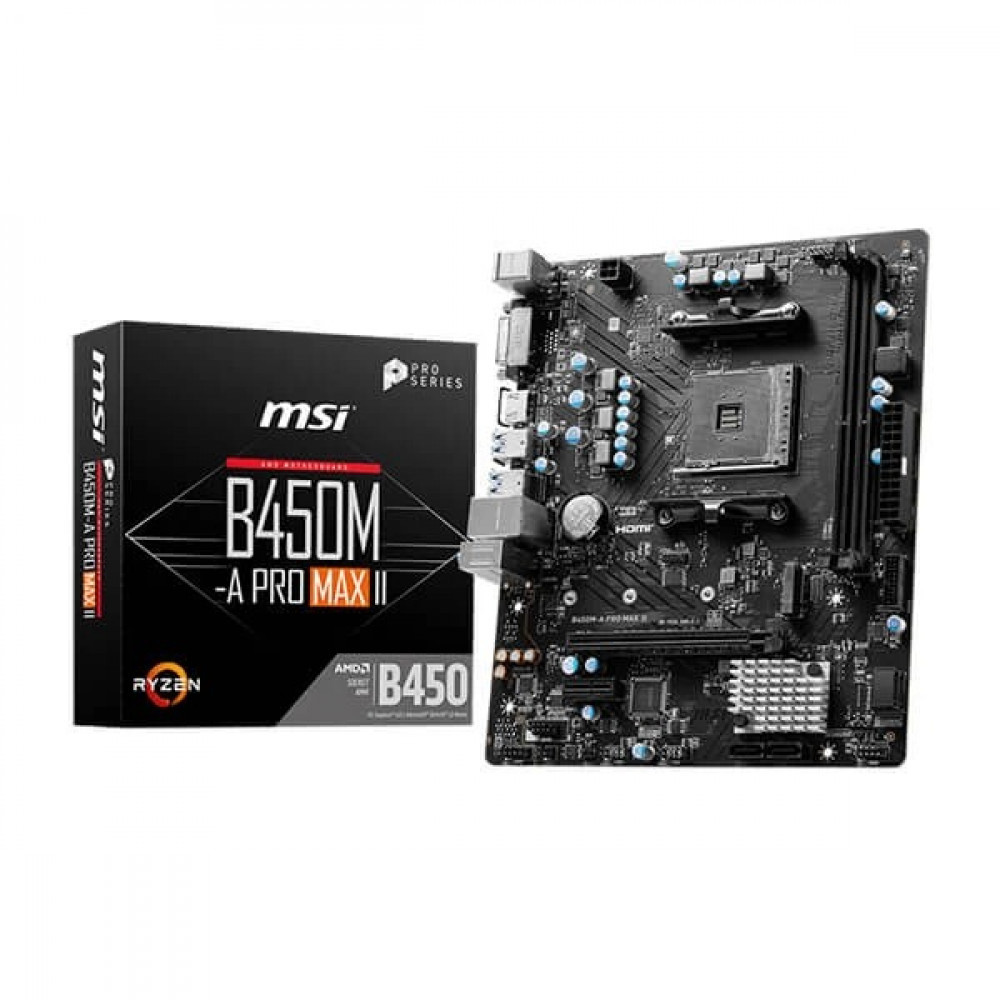 MSI B450M-A Pro Max II AMD mATX Motherboard