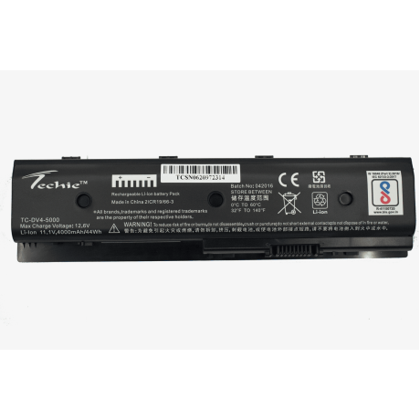 Techie Battery for HP DV4 – Compaq Presario CQ40, CQ45, CQ50, CQ60, CQ70 Laptops (4000mAh, 6-Cell)