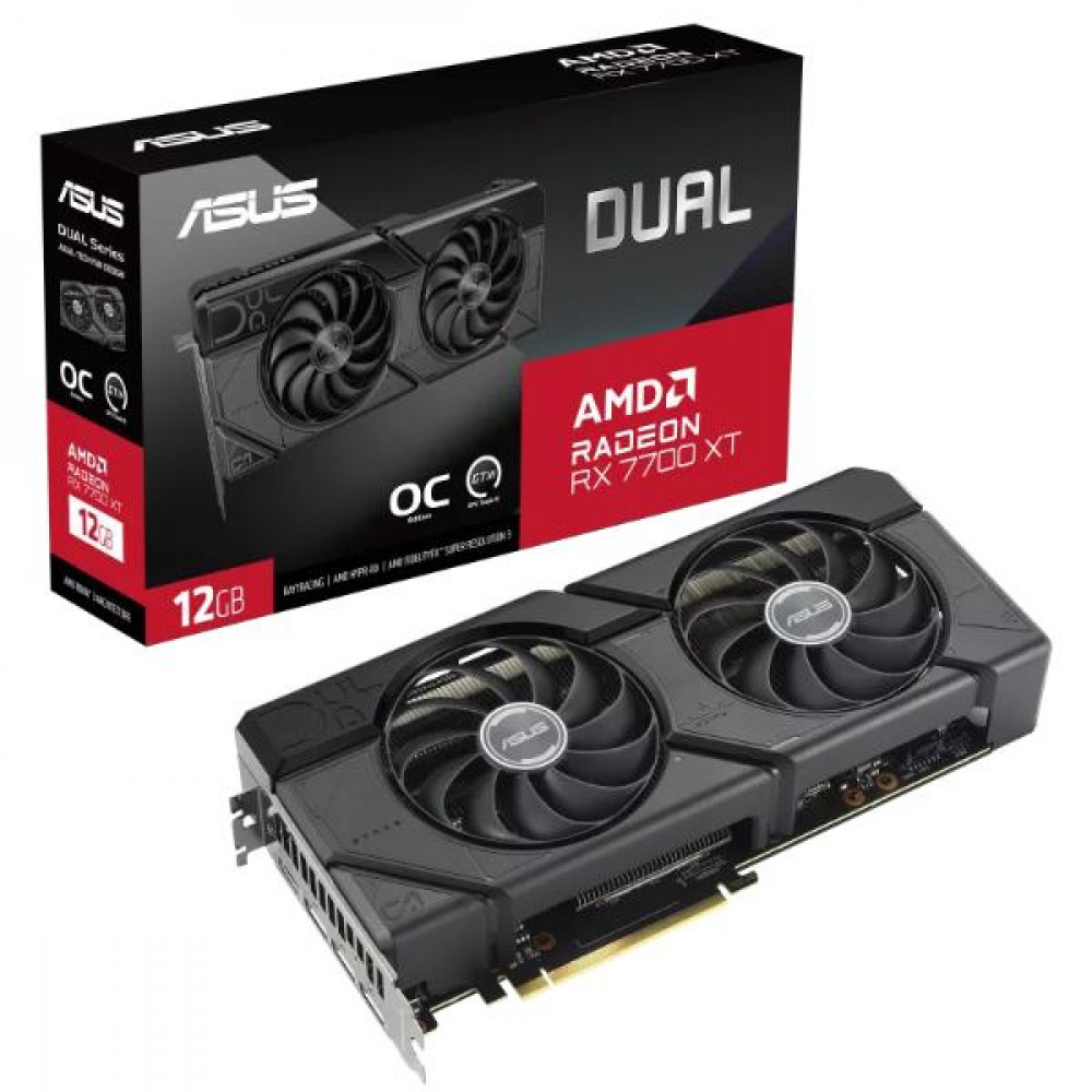 ASUS Dual RX 7700 XT OC 12G GDDR6X Graphic Card