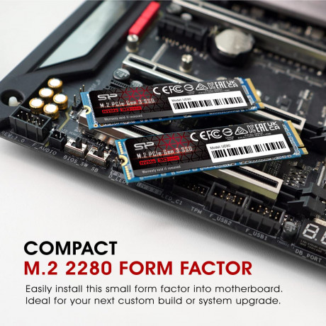 Silicon Power P34A60 256B M.2 NVMe Internal SSD