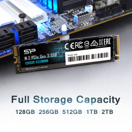 Silicon Power P34A60 256B M.2 NVMe Internal SSD