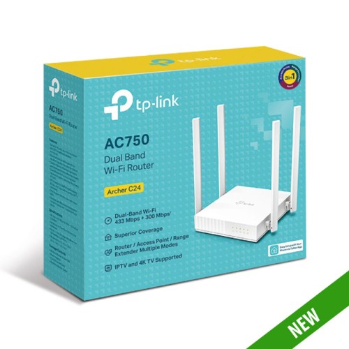 TP-Link Archer C24 AC750 Wireless Dual Band Router