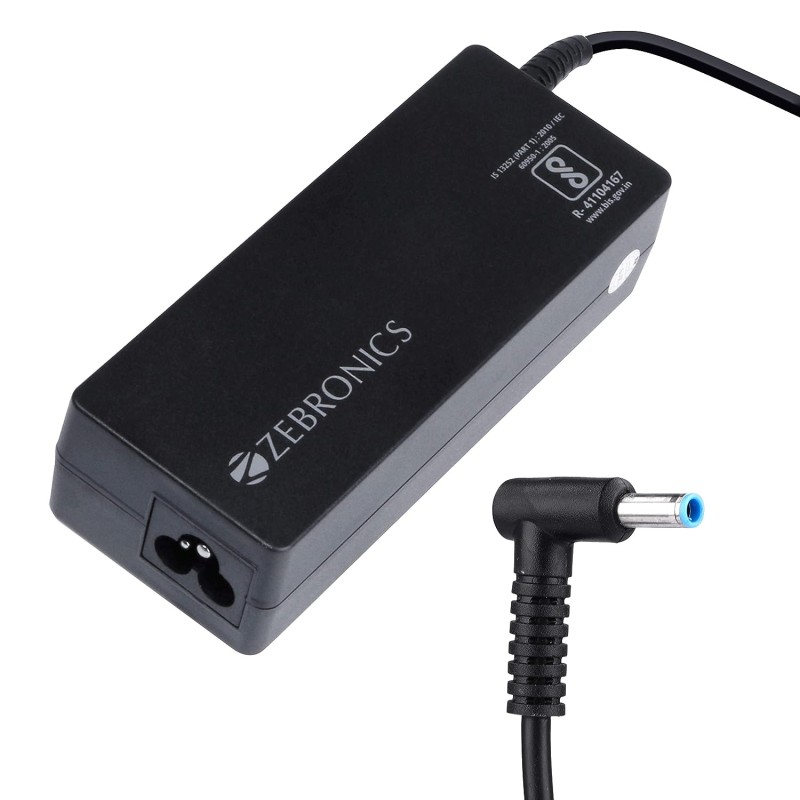 Zebronics 60w Blue Pin Laptop Adapter