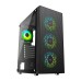 Ant Esports Ice-110 With 4 Fan Mid Tower Gaming Cabinet With Argb Pc Case