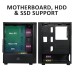 Ant Esports Ice-100 Mid-Tower Computer Gaming Cabinet With Rgb Light- Black (Mt)